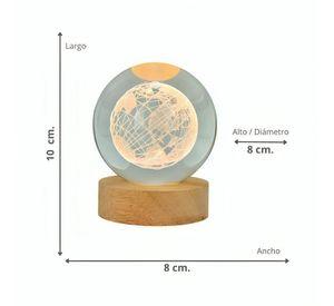 Lámpara LED De Mesa 3D USB Luz Globo
