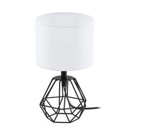 LAMPARA DE SOBREMESA CARLTON 2 NEGRO E14 1X60W cod 95789