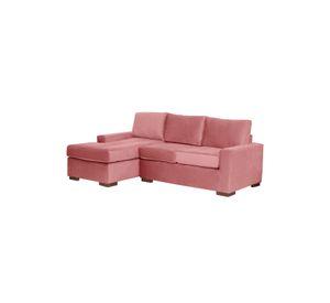 SECCIONAL IZQ LIVORNO TELA VELVET PALO ROSA