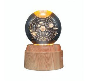 Lámpara Bola de Cristal LED Sistema Solar