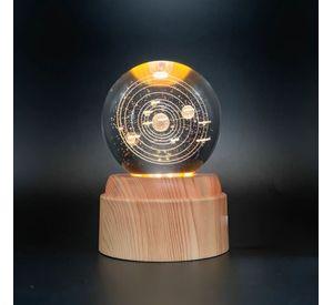 Lámpara Bola de Cristal LED Sistema Solar