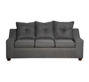 Sofa  Viena 3 cuerpos   Tela Gris  oscuro 190 x 80x90