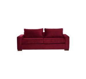 SOFA LIVORNO 3C TELA VELVET BURDEO