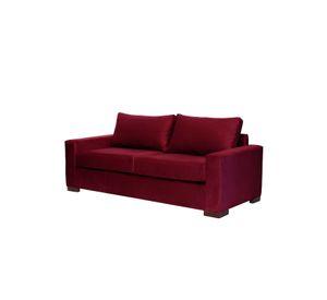 SOFA LIVORNO 3C TELA VELVET BURDEO