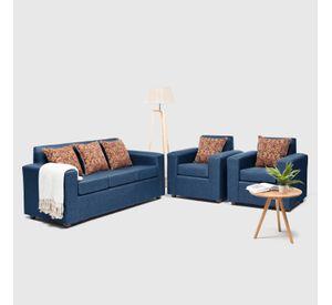 JUEGO LIVING PARIS 3.1.1 TELA AZUL