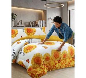 Juego de Cama Cubrecama Con Sherpa Quilting Premium King