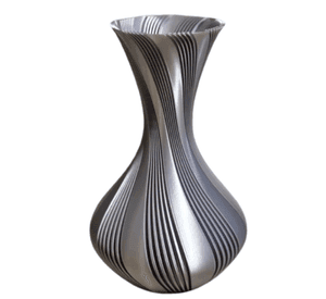 Decoración Elegante Prints Patro - Jarrón Estilo Vase Gris
