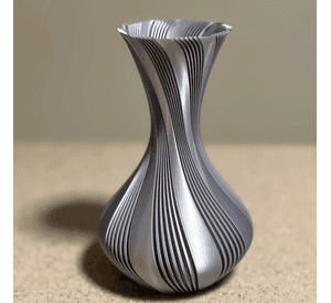 Decoración Elegante Prints Patro - Jarrón Estilo Vase Gris