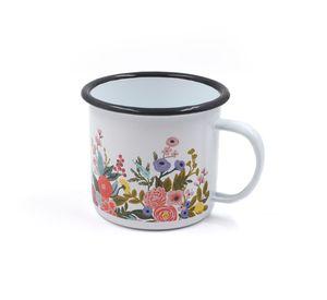 Tazon enlozado 500ml tematica Flores
