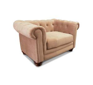 SOFA FLORENCIA 1C TELA VELVET BEIGE