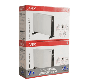 Pack 2 Estufa Convecci n Digital Nex 1800w Timer Programable