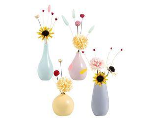 Set 4 Floreros Estilo Nórdico De Ceramica