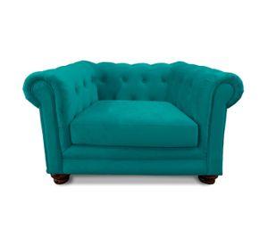 SOFA FLORENCIA 1C TELA VELVET TURQUESA