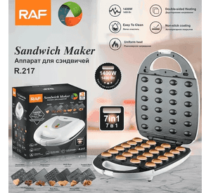 Maquina para hacer Donas, Galletas, Cup Cakes, Sandwich, Grill Plafones intercambiables 7 en 1