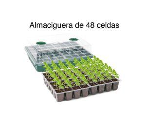 Almaciguera germinador semillas con tapa 48 celdas