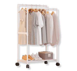 Organizador Multifuncional Perchero Doble De Ropa Zapatos
