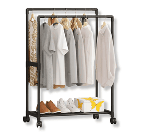 Organizador Multifuncional Perchero Doble De Ropa Zapatos