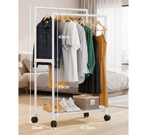 Organizador Multifuncional Perchero Doble De Ropa Zapatos