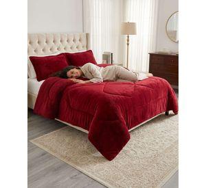 Cubrecamas Sherpa 2 Plazas Plush Ultra Suave De Lujo m11