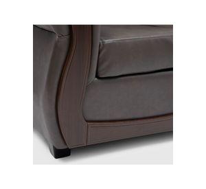 Sofá Blazer 3 Cuerpos Pu Chocolate