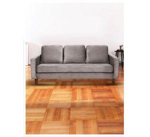 SOFA VENECIA 3C TELA VELVET GRIS