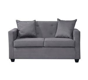 Sofa 2c Gramado Felpa Gris osc 130x70x83