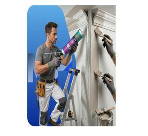 Pack 3 Adhesivo Para Cornisas Y Poliestireno Akfix 320c 310m