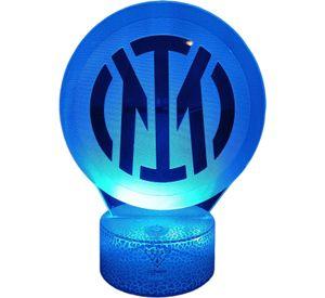 Lámpara ilusión 3D Inter De Milán Italia 7 Colores Led