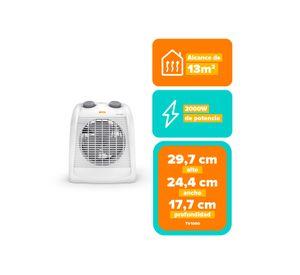 Termoventilador Mademsa 2000W Velocidades Termostato TV1000