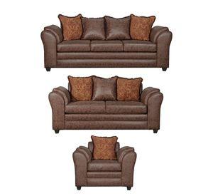 Juego de Living 3 2 1 Aconcagua Chocolate