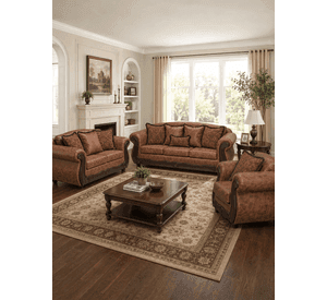 Juego de Living 3 2 1 Estambul Terracota