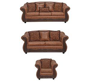Juego de Living 3 2 1 Estambul Terracota