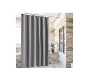 Cortina de ducha y baño, 180x180 cm, elegante, gris