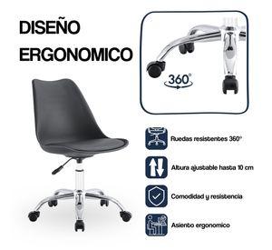 Silla de Oficina Ergonómica Shanghai Negra Altura Ajustable