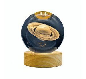 Lampara Bola De Cristal LED Saturno