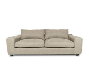 Sofá Briana Felpa Beige 3 Cuerpos