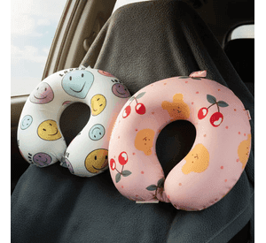 Cojin Almohada Cervical De Viaje Estampado Animado