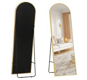 Espejo Ovalado Cuerpo Entero 160x50cm Con Base Plegable