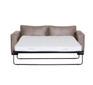 Sofa Cama Livorno 2Pl Cuero Kentucky Gris