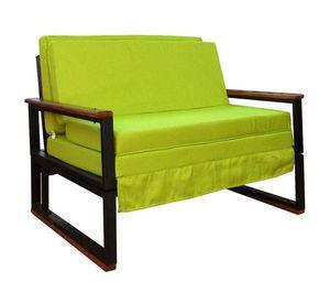 Futon Metalico  Folk 1.0 Plazas 3 Posiciones  -  Verde Pistacho