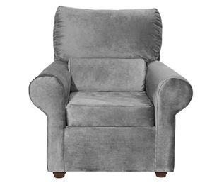 Sillon Beron 1c Felpa  Gris  95 x 90 x 100