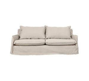 Sofá Rehue Chenille Hueso 3C