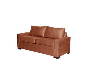 SOFA LIVORNO 2C CUERO KENTUCKY TABACO