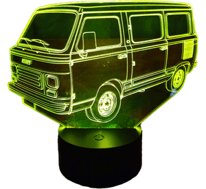 Lámpara ilusión 3D De Combi 7 Colores Led Integrados