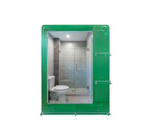 Espejo con Repisas Rectangular Green 80x60 cm