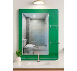 Espejo con Repisas Rectangular Green 80x60 cm