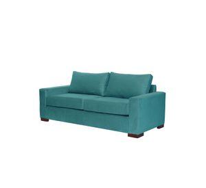 SOFA LIVORNO 3C TELA VELVET TURQUESA