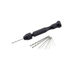 Set Mini Taladro Manual De Mano Con 10 Brocas Micro