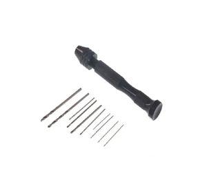 Set Mini Taladro Manual De Mano Con 10 Brocas Micro