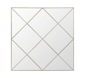 Espejo 40x40 cm. decorativo Dorado